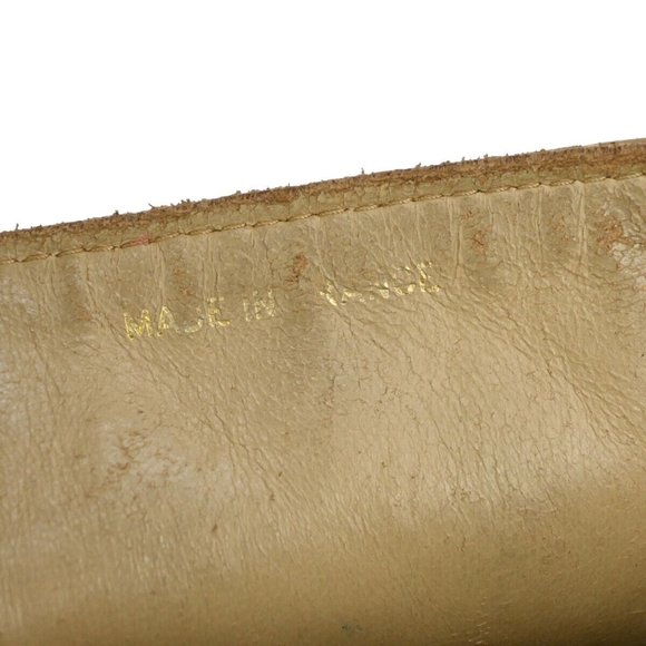 CHANEL CC Mini Matelasse Chain Shoulder Bag Leather Beige GHW Vintage 361RJ241 - Picture 5 of 15